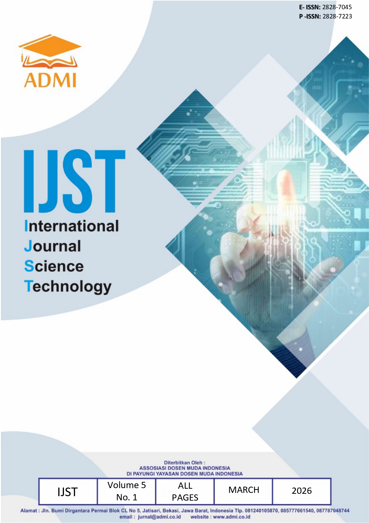 					View Vol. 5 No. 1 (2026): March: International Journal Science and Technology
				