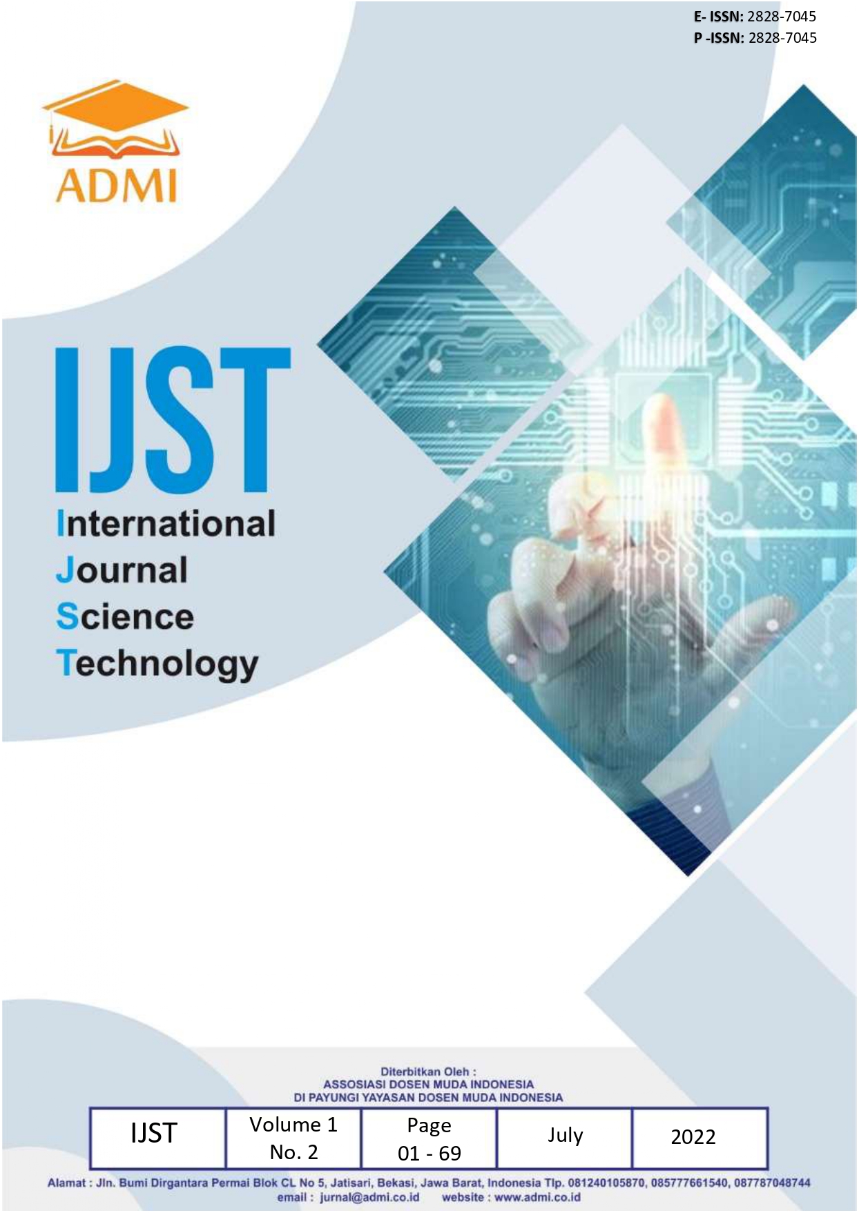 					View Vol. 1 No. 2 (2022): July: International Journal Science and Technology
				
